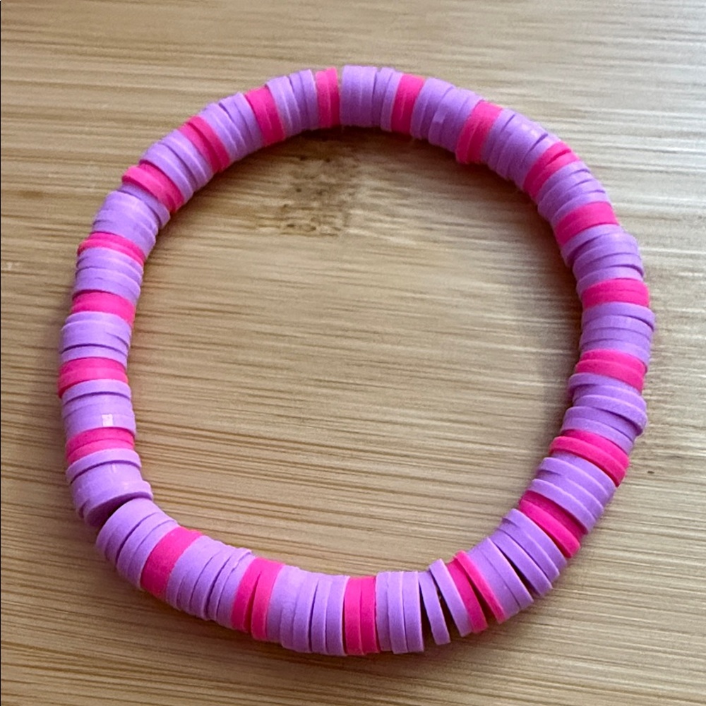 ‼️5/$25‼️ Vibrant Pink and Purple Beaded Bracelet